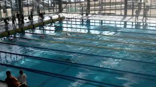 Men's 4x50m Obstacle Relay (Southampton University in lane 6)