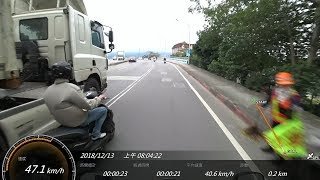 [機車通勤摘記]20181213離大車遠一點就對了