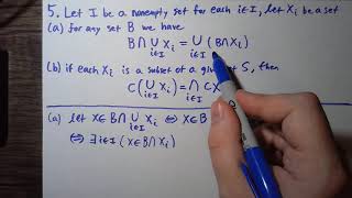 Rosenlicht Analysis Problem 1.5 Basic Set Theory