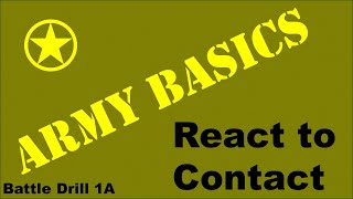 Squad React to Contact: Battle Drill 1A [Army Basics]