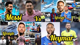 Neymar Vs Messi Luxury Lifestyle 2023 | Bio, Income, Net Worth, Cars, House, Yacht, Private Jets