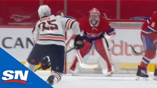 Darnell Nurse Buries Slapshot Past Carey Price Off Faceoff