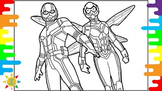 Ant-Man and The Wasp Coloring Page|Marvel Coloring Page|Marin Hoxha & Caravn - Eternal [NCS Release]
