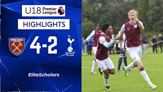 West Ham vs Spurs | 4 - 2 | U18 Premier League Highlights | 19/10/24