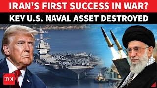 US Naval Vessel ‘BURNS’ After Iran Claims ‘DIRECT HIT’; Trump ‘Scrambles’ As IRGC Flaunts | Watch