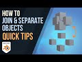 How to Join & Separate Objects in Blender