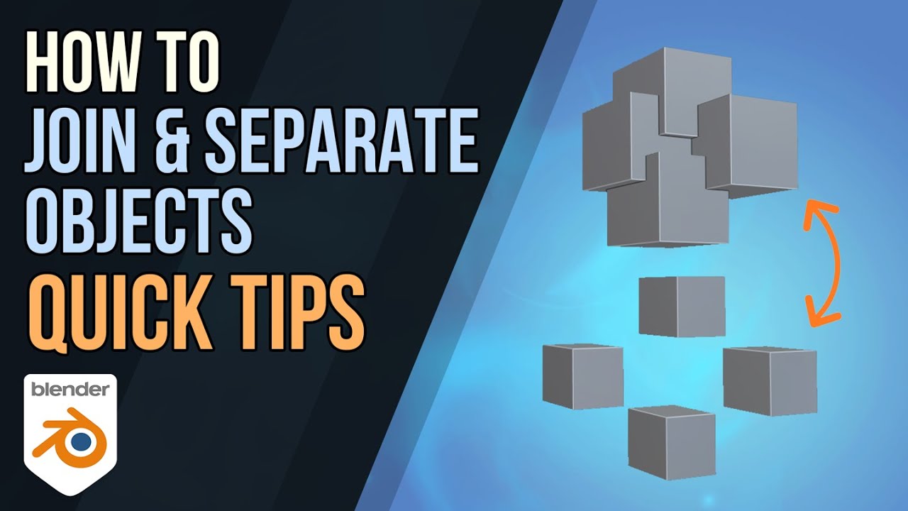 How To Join & Separate Objects In Blender - YouTube