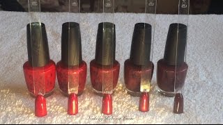 OPI The Best Reds Swatches