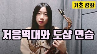 기초 색소폰 강좌 - 저음역대와 도샵 연습