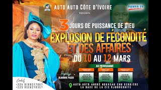 DEPLOYEMENT SURNATUREL DE LA PUISSANCE SUR ABIDJAN AVEC LA PROPHETESSE BLANDINE PASSO