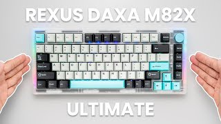 REXUS DAXA M82X ULTIMATE 75% GASKET Gaming Keyboard with KNOB - Unboxing & Review & Mod (ASMR)