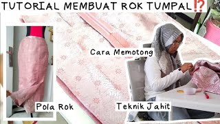 BIKIN ROK TUMPAL SUPER GAMPANG #sewingprojects #sewingvlog #sewingtutorial #menjahitrok #membuatrok