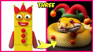 NUMBERBLOCKS Characters as Snakes + Guess The Emoji + Voice Quiz +  Favorite Foods \u0026 More!