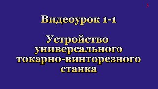 1-1. Устройство универсального токарно-винторезного станка