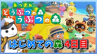 【あつまれ どうぶつの森】シリーズ初プレイ ほのぼののんびり遊んで癒されたい…4日目？