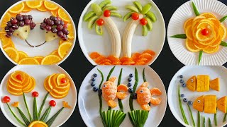 Top 6 Fruits Decoration Ideas / Super Fruits Decoration / Fruit curving & cutting Tricks /Fruits Art