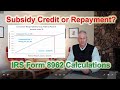 Health Insurance Subsidy Tax Credit or Repayment