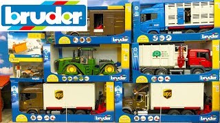 Bruder 2018 NEWS unboxing - Truck, Tractor, Garbage truck and Van