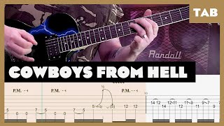 Pantera - Cowboys from Hell - Guitar Tab | Lesson | Cover | Tutorial | Donner