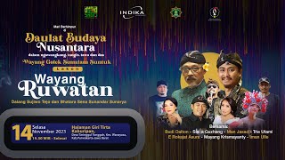 🔴[LIVE] Wayang Golek Semalam Suntuk. Dalang Ki Sujiwo Tejo. Lakon 