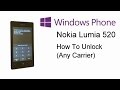 Nokia Lumia 520 525 530 535 540 625 630 830- How to unlock (Any Carrier, Network Provider)