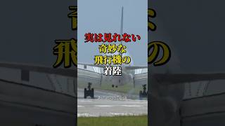 実は見れない奇妙な飛行機の着陸 #航空機 #飛行機 #雑学