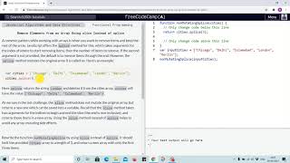 Tutorial 12 - remove elements from an array using slice instead of splice - freecodecamp