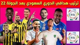 ترتيب هدافي الدوري السعودي بعد الجولة 22⚽️ترتيب هدافين دوري روشن السعودي 2024