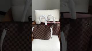 comparison by steven LV Neverfull DA 5A VS TOP quality