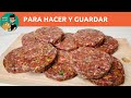 Cómo Hacer Hamburguesas Caseras para Congelar / Súper Prácticas! / MONO 1981