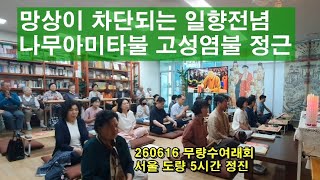 망상이 차단되는 일향전념 나무아미타불 정근(무량수여래회 서울도량 240616. 5시간 가행정진)