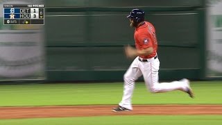 DET@HOU: Gattis lines a triple to right-center field