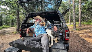 Truck Camping at an 1800's Outlaw Cave Hideout! | Sriracha Honey Chicken Fried Rice \u0026 Cowboy Coffee