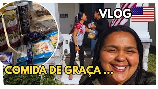 GANHAMOS COMIDA DE GRAÇA NOS ESTADOS UNIDOS | NOSSA VIDA NA AMÉRICA