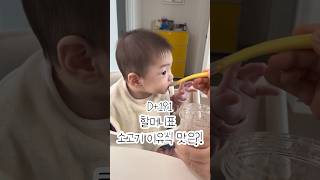 D+191 할머니표 소고기 이유식 맛은?! 할머니 잘먹을게요🤍 #용띠아기 #cute #babyshorts #아기쇼츠 #babysmile #육아