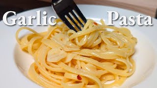 Peaceful Garlic Pasta Cooking | ASMR Kitchen Sounds + Calming Music