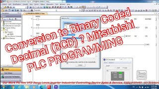 Conversion to Binary Coded Decimal (BCD) ? Mitsubishi PLC PROGRAMMING