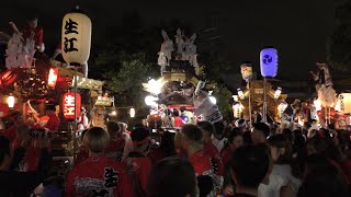 2024/10/27 旭区 大宮神社 秋祭り 地車合同宮入 内代・中宮・生江＋大宮南[4K高画質]