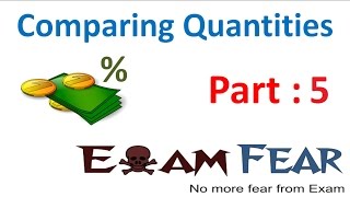 Maths Comparing Quantities part 5 (Increase, Decrease as Percent) CBSE Class 8 Mathematics VIII
