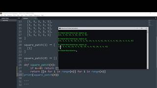 Python Intermediate Coding Challenge "Perfect Square Patch"