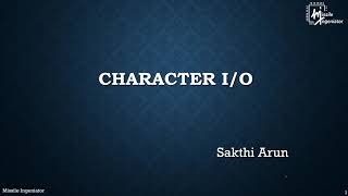 Lesson - 50 | Character Input Output in C | C Tutorial