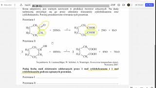 Redoks organiczny  - Matura 2017