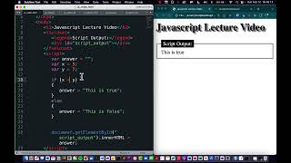 IT 2320 - Javascript Basics - If Statements