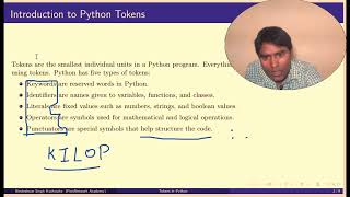 Tokens in Python | Python Programming | Video #3