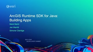 ArcGIS Runtime SDK for Java: Building Apps