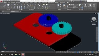 AUTOCAD ile 3D HAREKETLİ DİŞLİ SİSTEMİ ÇİZİMİ.