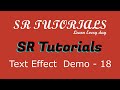 Text Shadow Effect | Demo - 18 | Css | SR Tutorials