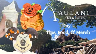 Disney Aulani Resort Day 1 - Fall Food \u0026 Halloween Merch! @disney