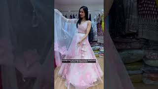 Organza Designer Lehenga Choli😍Shopping in Chandni Chowk#shorts #ashortaday #lehenga #lehengacholi