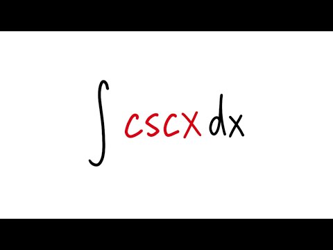 Sect 7 2 #39 Integral of csc(x), the standard result Sect 7 2 #39 Integral of csc(x), the standard result